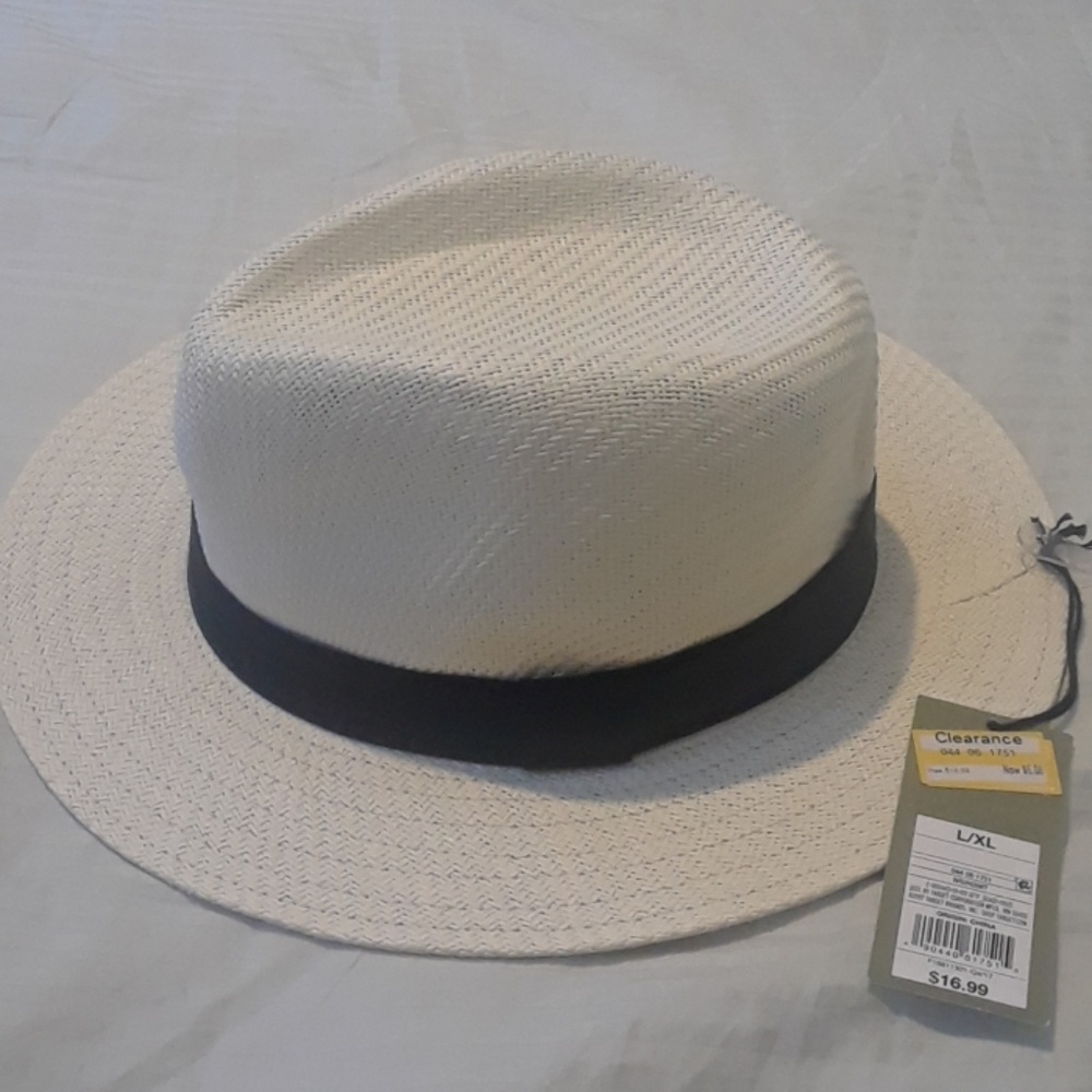 White fedora hat
